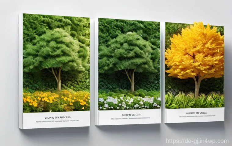 자연 형태를 활용한 웹 디자인 아이디어 - Here are three detailed image generation prompts in English, inspired by biophilic design principles...