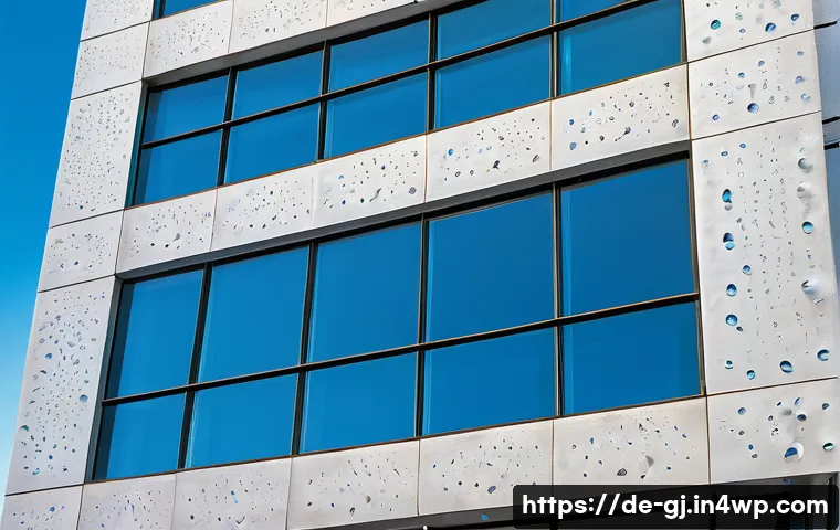 자연 형태 디자인의 아이디어 발상 기법 - **Prompt:** "A pristine, ultra-modern building facade showcasing the 'Lotus Effect'. The surface is ...