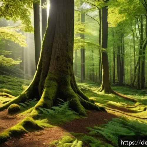 Home 33 자연 형태 디자인을 위한 관찰 기술 - A highly detailed close-up of a lush forest scene in the Black Forest region of Germany, showcasing ...