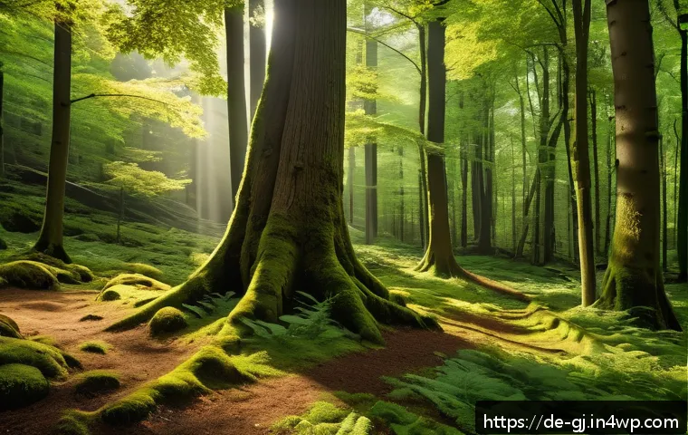 자연 형태 디자인을 위한 관찰 기술 - A highly detailed close-up of a lush forest scene in the Black Forest region of Germany, showcasing ...